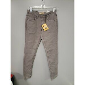 Juniors Skinny Jeans  Hybrid & Company women's size 9 gray  zip up pockets New